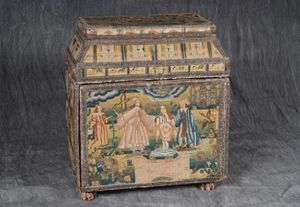 17th Century Embroidered Casket