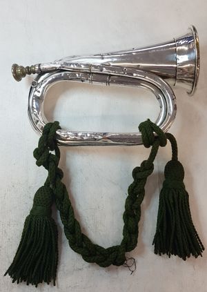 Military bugle made by G. Potter & Co.