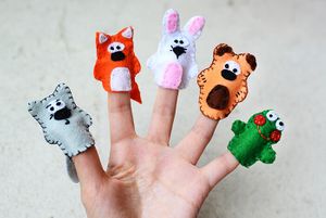 Activity: Elephant finger puppet