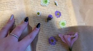 Crafting with preserved flowers